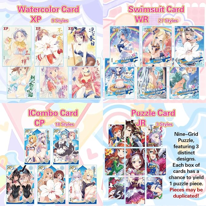 Anime Cards, Girls Party 1 Series - 1 Box,MEIKA Series, Anime Stuff Goddess Story TCG Integrated Waifu Card (SNPD-01)