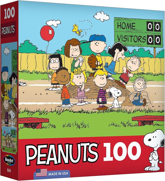 RoseArt - Peanuts - 100 Piece Jigsaw Puzzle for Kids and Adults