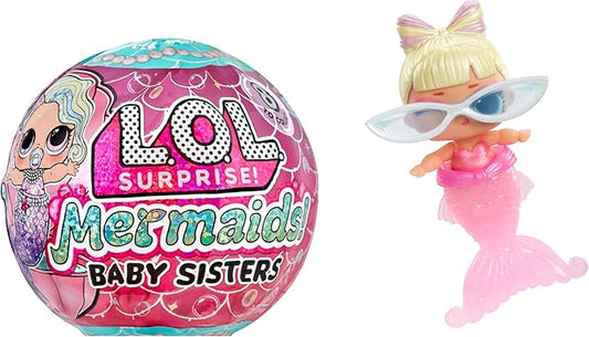 LOL Surprise Mermaids Baby Sisters with Color Change Tail, 8 Dolls to Collect, Fashion Accessories, Great Gift for Kids Ages 4+