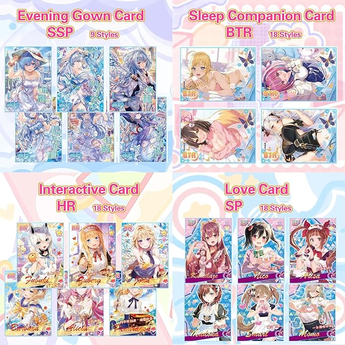 Anime Cards, Girls Party 1 Series - 1 Box,MEIKA Series, Anime Stuff Goddess Story TCG Integrated Waifu Card (SNPD-01)