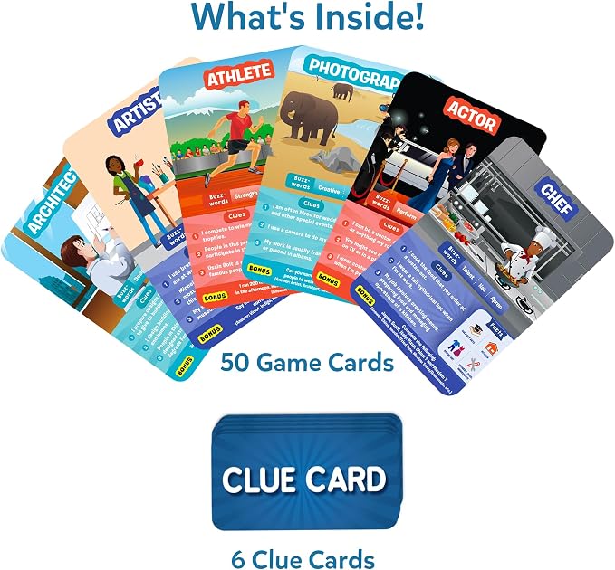 Skillmatics Guess in 10 Professions, Perfect for Boys, Girls, Kids & Families Who Love Card Games, Educational Toys, Gifts for Ages 6, 7, 8, 9 and Up