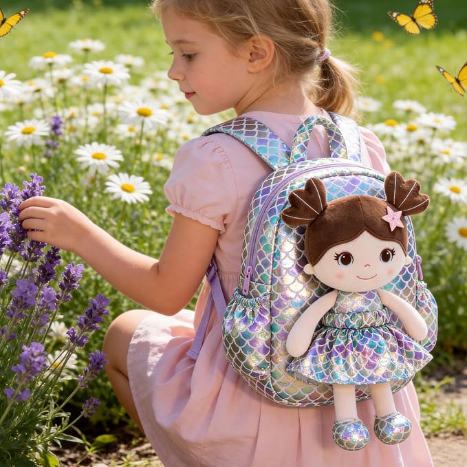 Lazada Girls Backpack - Purple 11 Inches