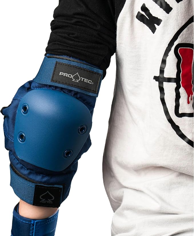 Pro-Tec Street 3-Pack Pad Set - Protective Gear for Skateboarding, Roller Skating, Scooter, Bicycling