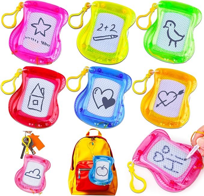 24PCS Mini Magnetic Drawing Board Party Favors Bulk for Kids 4-8 8-12 Birthday Summer Goodie Treat Bag Stuffers Classroom Treasure Chest Carnival Prizes Box Toys Pinata Filler End of Year Student Gift