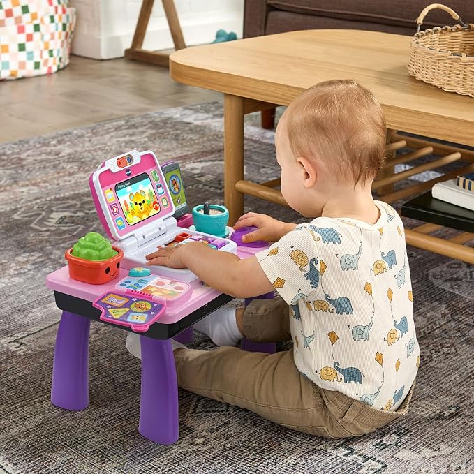 VTech Little CEO Learning Desk Toddler Activity Center, Pink