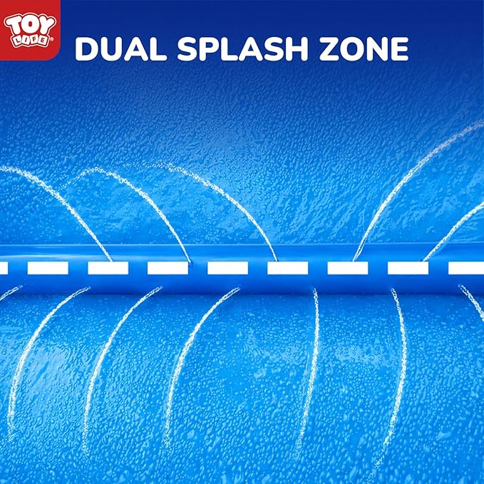 TOY Life Giant Race Car Water Slides for Kids 20Ft Waterslide Backyards Lawn with 2 Bodyboards, 2 Lane Slip Splash and Slide Summer Toys with Built-in Sprinkler for Backyard Outdoor Water Toys