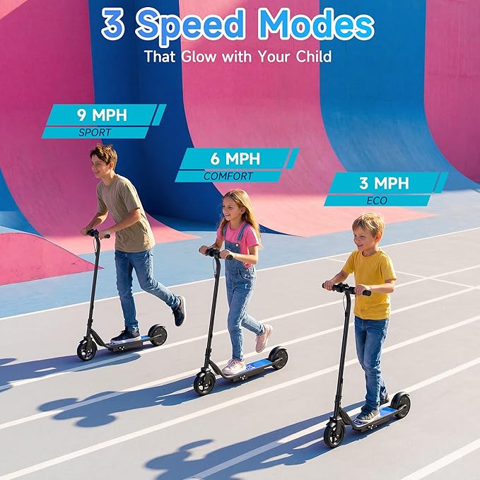 Electric Scooter for Adults, Teens & Big Kids, 350W-500W Motor, 10Mph-21 MPH & 10-28 Miles Max Range, 6.5 to 10 inch Tires, Portable Lightweight E-Scooter
