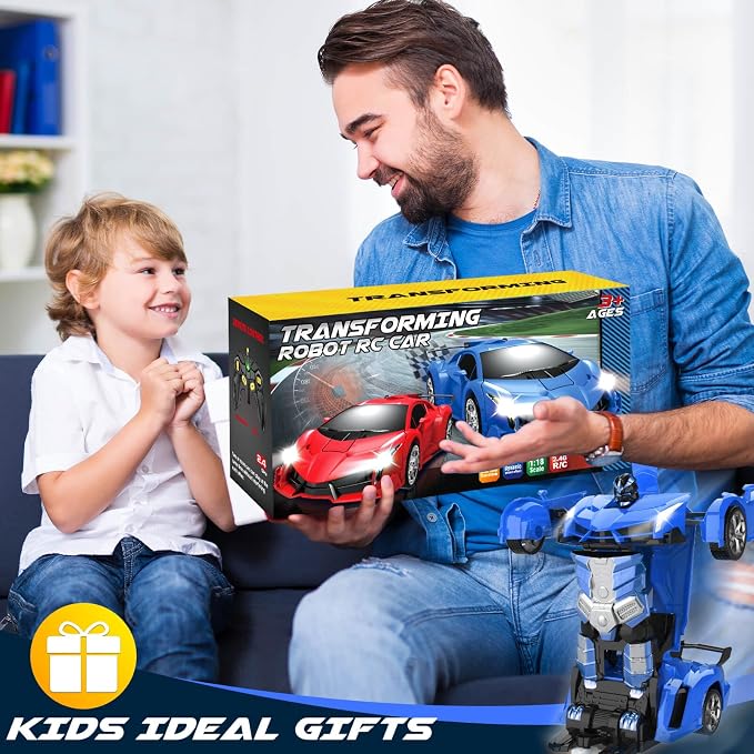 Dolanus Remote Control Car - Transform Robot RC Cars, Toys for Ages 5-7, Kids Toys, 4 Year Old Boy Toy, Toy for 3 4 5 6 7 8 10 12 Years Old Boy, Gifts for Boys Kids Toddlers Birthday