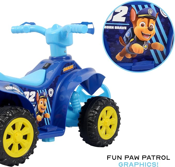 Paw Patrol - 6V ATV Ride On Toy for Kids, LED Headlights, Battery Powered