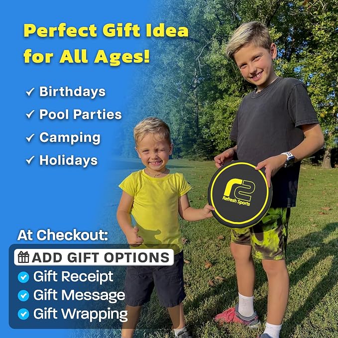 Flying Beach Toys for Teens – Lightweight Soft Flying Disc for Summer Fun For Kids – Safe & Easy to Throw for Boys Girls – Great for Outdoor Play at the Beach or Yard – Ages 6 7 8 9 10 11 12+