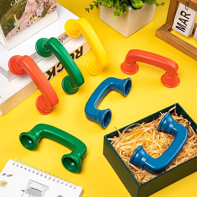 Whisper Reading Phones 4 Colors Small Phone Hear Myself Sound Phone Speech Therapy Toy Tool for Classroom Accelerate Reading Fluency Comprehension and Pronunciation for Kids and Adults
