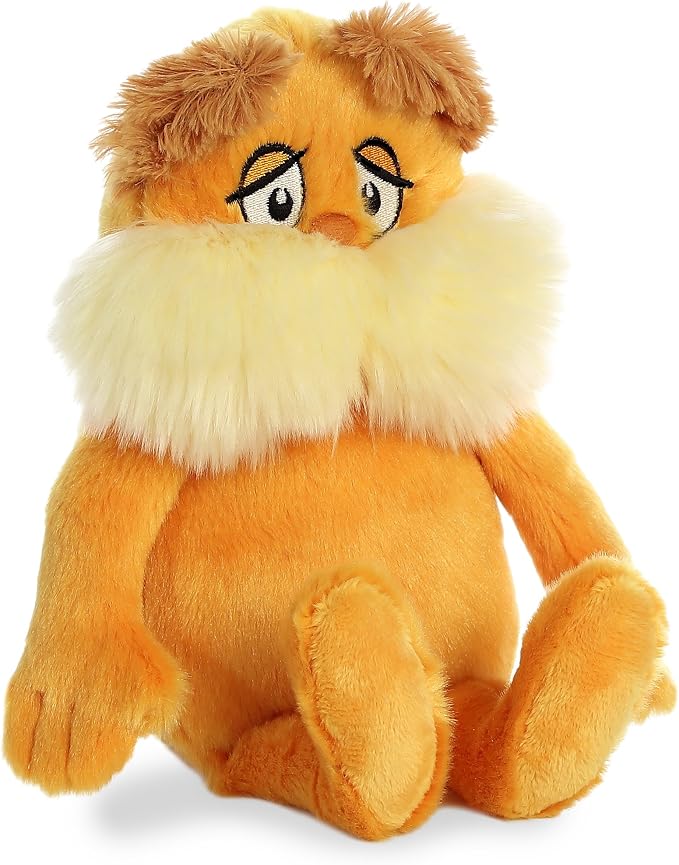 Aurora® Whimsical Dr. Seuss™ The Lorax Stuffed Animal - Officially Licensed Plush for Imaginative Play - Perfect for Kids and Adults - Orange 11 Inches