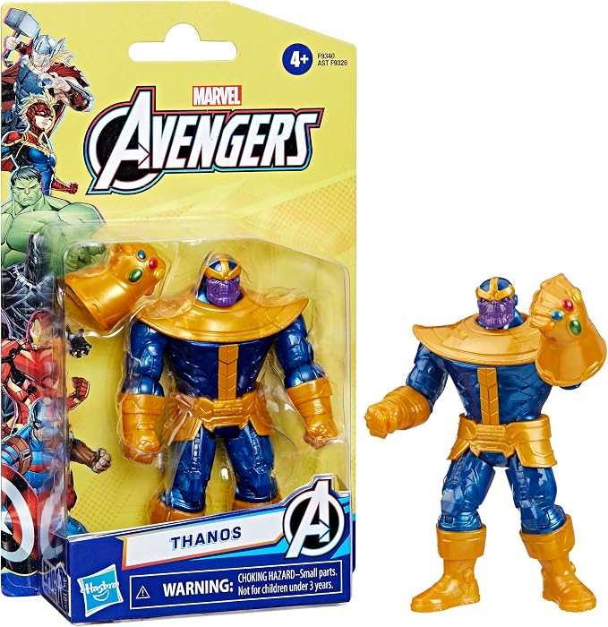 Marvel Epic Hero Series Thanos Deluxe Action Figure, 4-Inch-Scale, Avengers Super Hero Toys for Kids 4 and Up