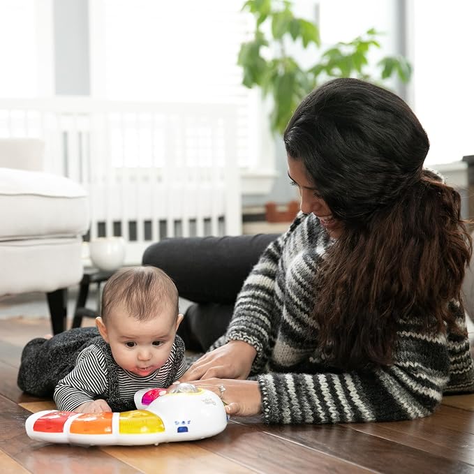 Baby Einstein Glow & Discover Light Bar Musical Toy, Activity Station, Sitting Up/Tummy Time, Color/Animal Learning Toys, Infant Ages 3 Months+ (Pack of 6)