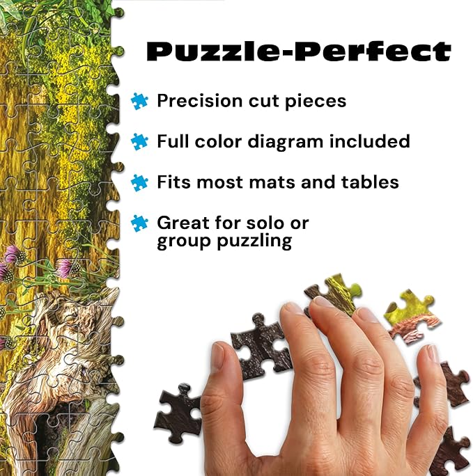 Buffalo Games – 1000 Piece Jigsaw Puzzle - Wild Neuschwanstein - Lars Stewart - Signature Collection Colorful Puzzle for Adults