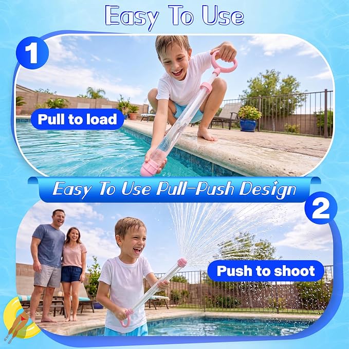 12 Pack Fireworks Water Gun,Fun Firework Spray Water Squirter for Kids Teens Adults Summer Swimming Pool Beach Water Play