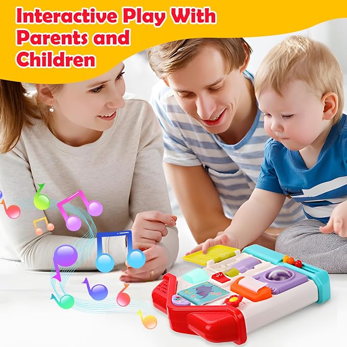 Musical House Busy Board for Toddlers 1-3, 9-in-1 Activity Toy | Light-Up House with Music, Fine Motor & Screen-Free Toddler Play, Activity learning Toys for 1 + Year Old
