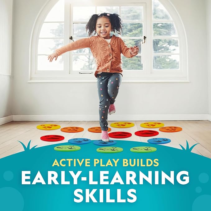 National Geographic Kids Wild Movers Animal Activity Game – Active Play & Animal Movement Game for Kids Ages 3+, Preschool Early Learning Activity with Dice, Landing Pads & Play & Learn Cards
