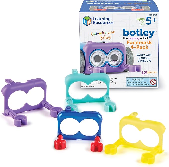 Learning Resources Botley the Coding Robot Multicolor Facemask - Coding Robot Accessories, Botley Not Included