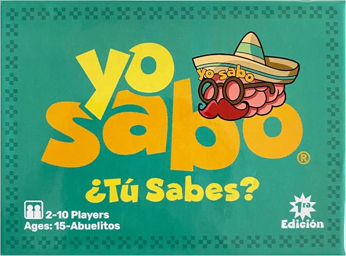 Yo Sabo: Edition 1 - The Original Bilingual Card Game - Learn Spanish with Cómo Se dice, Fun Trivia, & Challenge Cards - Family-Friendly - 160 Cards