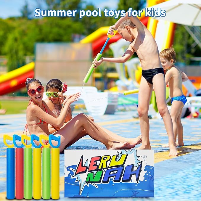 Water Guns for Kids, Outdoor Water Toys, Squirt Blaster Guns Pool Toys for Kids Ages 4-8, 8-12, Backyard Swimming Beach Garden Fighting Game Party Activities for Girls Boys Teen (4 Pack)