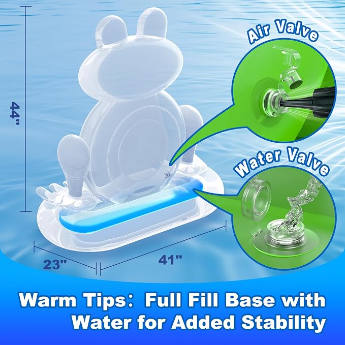 MOONTOY Pool Toys for Kids, Inflatable Frog Dart Board Game, Pool Games for Beach & Backyard, Summer Water Toys for Boys Girls Ages 6-12, Teens & Adults (Pump Included)