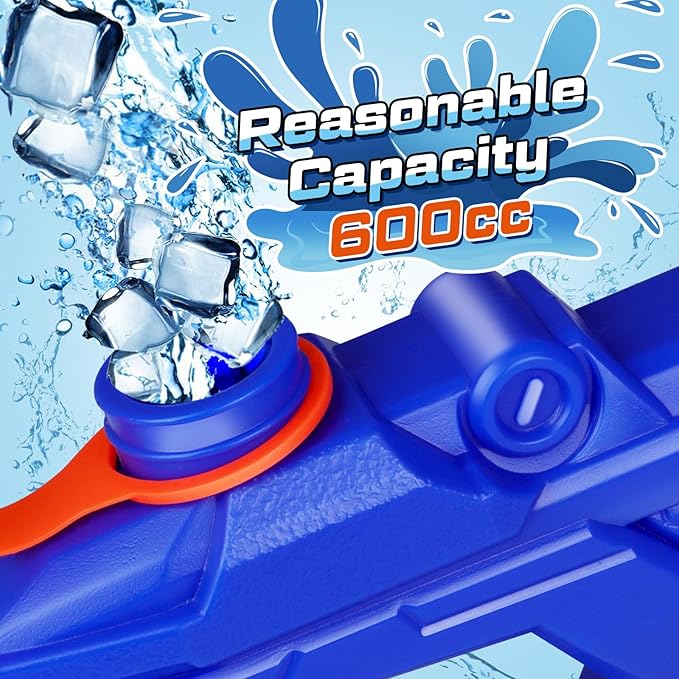 Quanquer Water Guns for Kids Adults - 600CC 3 Pack Super Squirt Water Toy Gun High Capacity Long Shooting Range Soaker Blaster for Swimming Pool Beach Outdoor Fighting Party