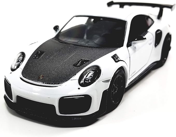 KiNSMART - 2010 Porsche 911 GT2 RS 1:36 Scale 5" Die Cast Metal Model Toy Sports Car Toy (White)