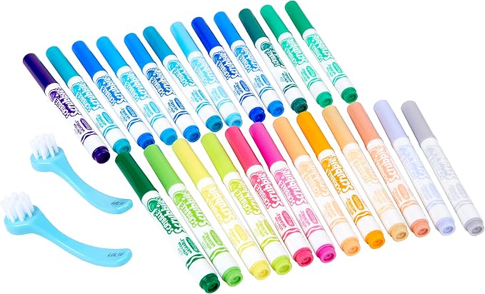 Crayola Scribble Scrubbie Pets Marker Refill & Expansion Set - 24 Washable Markers for Kids, Gifts for Girls & Boys [Amazon Exclusive]
