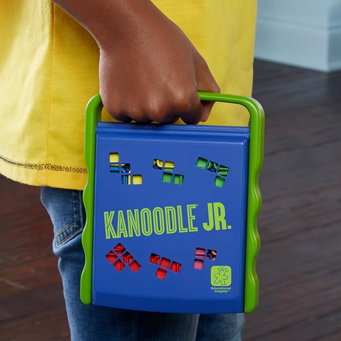 Educational Insights Kanoodle Jr. - 3D Brain Teaser Puzzles for Kids, Spatial Puzzle Games for Adults, Teens and Kids, Problem Solving Toys and Logic Puzzles, Single Player Games