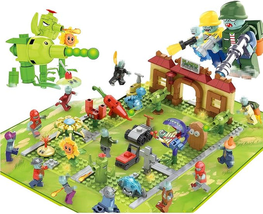 JHESAO Plants and Zombies Toys Zombies Assembly Action Figures PVZ Assemblable Toys Set 1 2 Series Great Gifts for Kids and Fans,Birthday and Christmas Party New