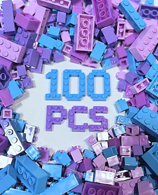 100 Pieces Friend Girls Building Bricks, Bulk Small Bricks for Building, Compatible with Lego Parts and Pieces, Creative Christmas Building Block Toys for Boys Girls Ages 6 7 8 9 10 Years Old