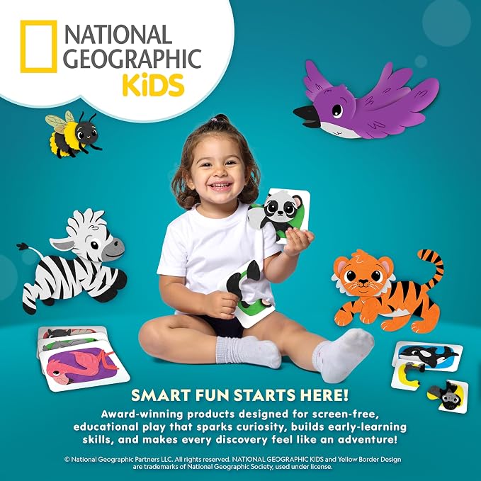 National Geographic Kids Junior Jumbo Marble Run – 35-Piece Ball Drop Toy with Kid-Safe Balls, Buildable Marble Run Maze for Toddlers & Preschoolers Ages 2+