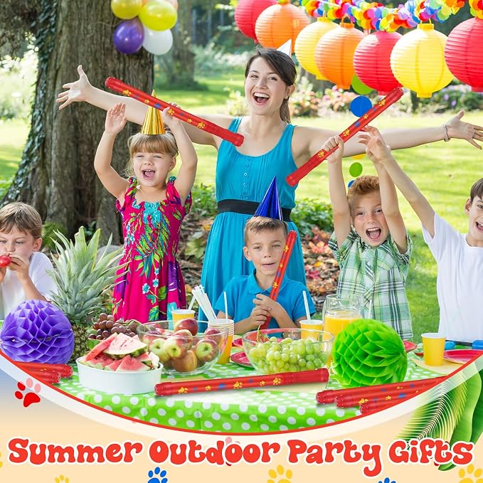 Halloscume 12 Pack Dog Puppy Paw Water Gun Birthday Party Favors Summer Activity 15.75 in Water Gun Blasters Toys for Kids Outdoor Swimming Pool Backyard Beach Games
