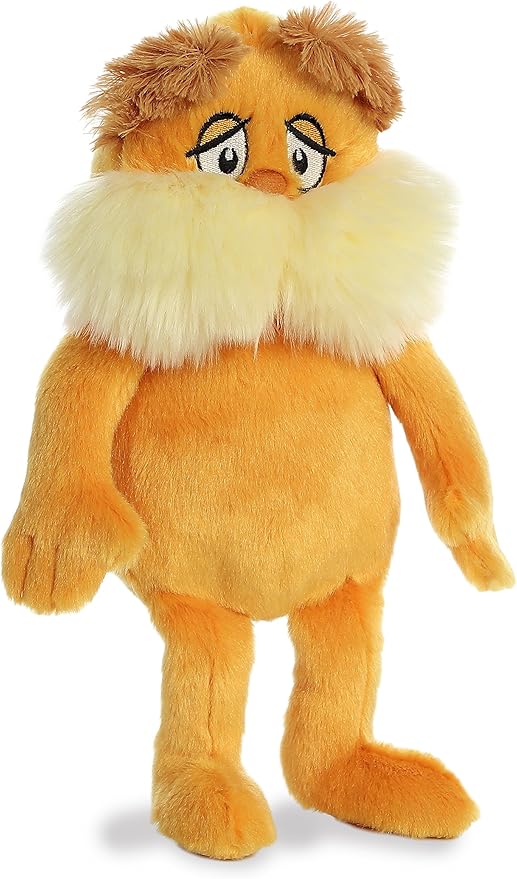 Aurora® Whimsical Dr. Seuss™ The Lorax Stuffed Animal - Officially Licensed Plush for Imaginative Play - Perfect for Kids and Adults - Orange 11 Inches
