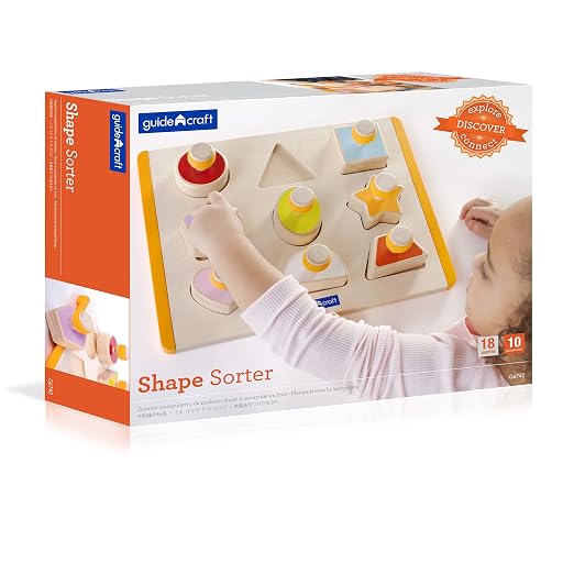 Guidecraft Shape Sorter - Educational and Learning Toys For Kids , Puzzle Board