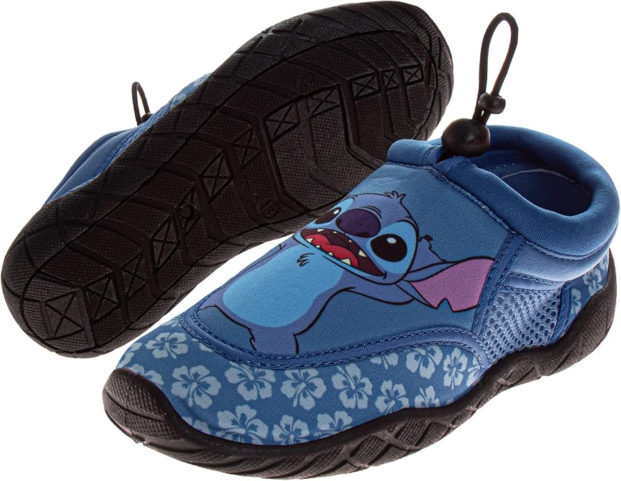 Josmo Sonic The Hedgehog Spiderman Stitch Water Shoes Summer Beach Slip On Quick Dry Pool Aqua Socks for Boys Size 13 Little Kid 1-4 Big Kid