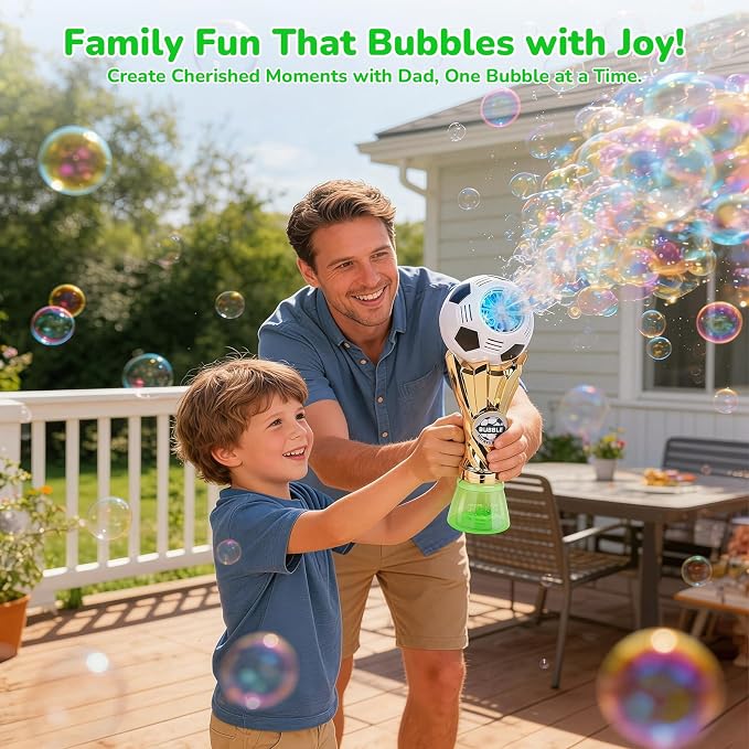 Football-Shaped Bubble Machine, Perfect for Children to Play with Complete with Bubble Machine – The Ideal Toy Bubble Machine for Kids