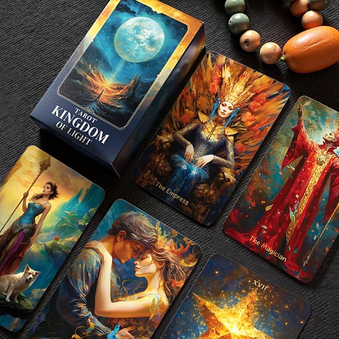 King Tarot Card, Beginner and Expert Original Tarot Electronic Guide，Fortune Telling Game, Divination Tools for All Skill Levels Tarot Deck