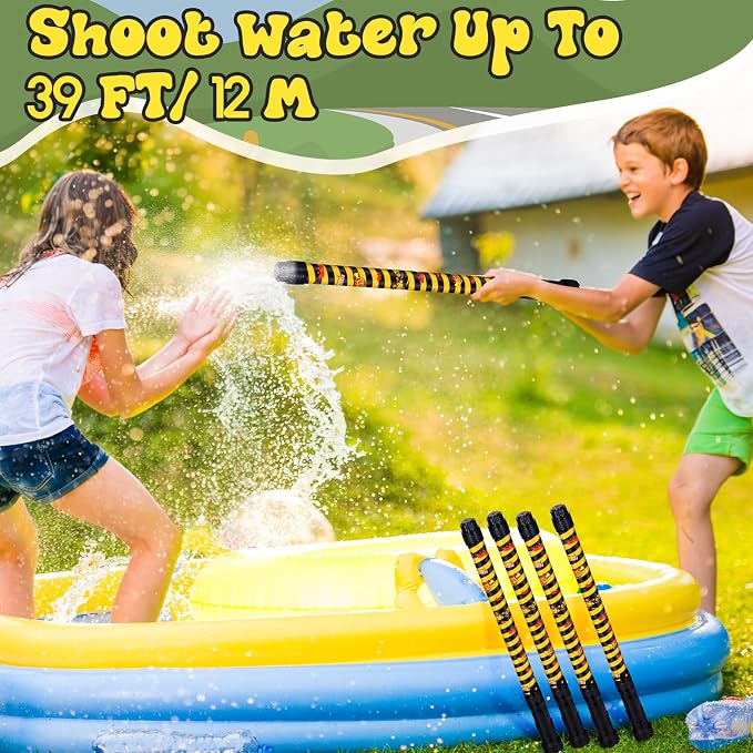 Halloscume 12 Pack Construction Water Gun Blaster Dump Truck Excavator Tractor Party Favors 15.75 in Water Shooter Blasters Gun Toys Summer Activity for Kids Outdoor Swimming Pool Backyard Beach Games