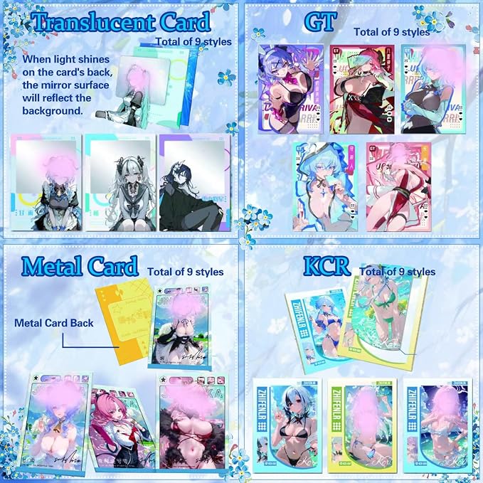 Anime Cards, Chun Guang Zha Xie - 1 Box,MEIKA Series, Anime Stuff Goddess Story TCG Integrated Waifu Card (CGZX)