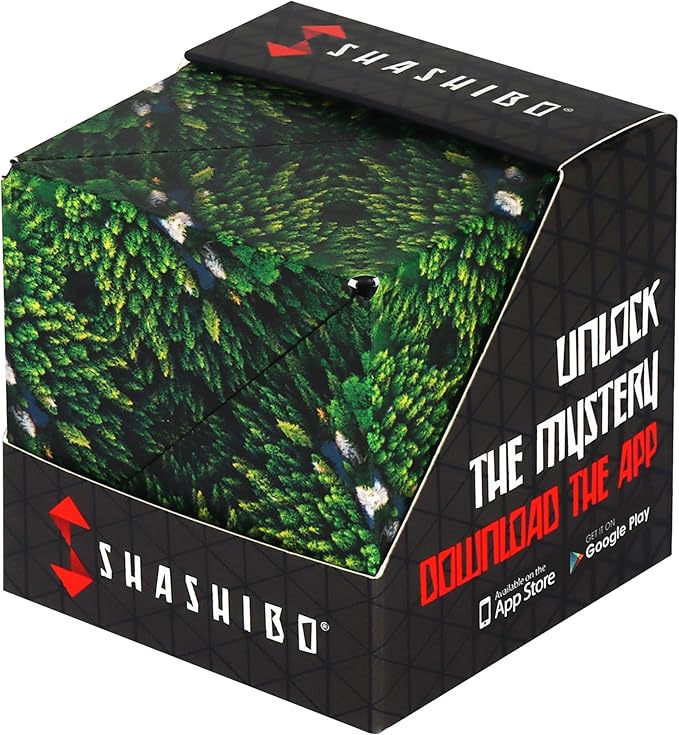 Shashibo Sensory Fidget Toy for Adults & Kids, Stress Relief Fidget Toy for Adults, Teens & Kids, Cool Fidget Toys for Desk, Classroom Must Have, Sensory Shape Shifting Cube, 100+ Possible Shapes