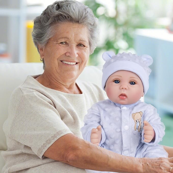 Milidool Lifelike Reborn Baby Dolls Boy- 18-Inch Soft Body Realistic-Newborn Real Life Baby Dolls for Kids Age 3+