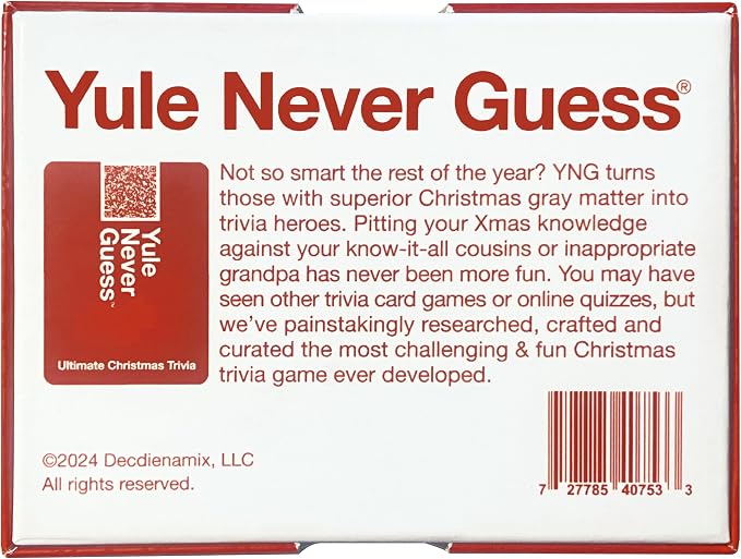 Christmas Trivia Game - Christmas Games for Family Party - Christmas Games - Christmas Family Games