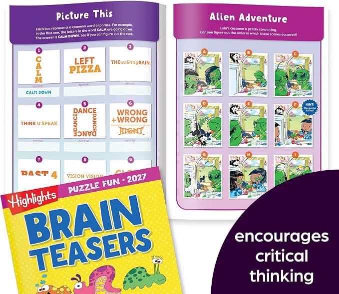 Highlights Puzzle Fun Activity Books 2027 Special Edition Gift Set | Variety Puzzle Book Set with Brain Teasers, Mazes, Word Games and More, Travel Activity and Game Books for Kids Ages 6 and Up