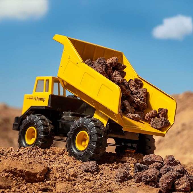 Tonka Retro Collector's Edition - Made with 2X More Steel, Kids Construction Toy, Metal Truck, Toy Truck for Boys and Girls, Kids, Toddlers, Ages 3+, Mighty Dump Truck - Amazon Exclusive