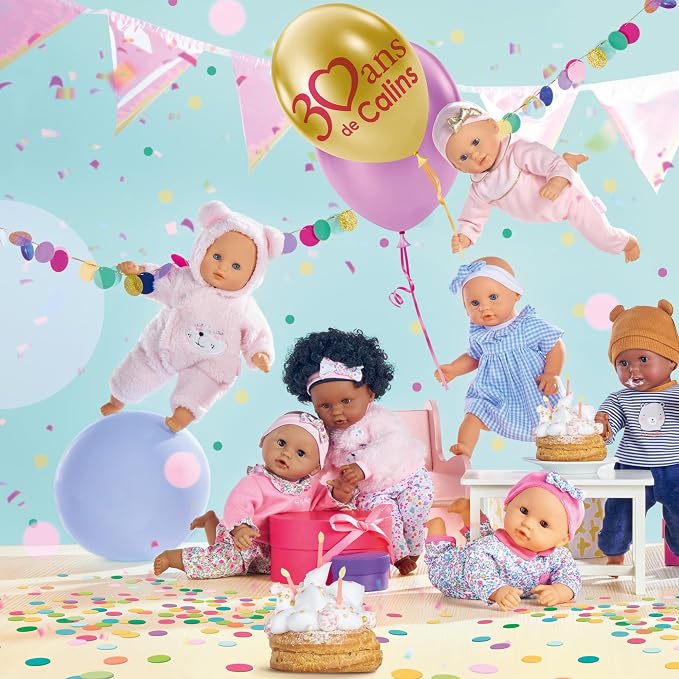 Corolle Bébé Calin Capucine Baby Doll - 12" Soft-Body with Sleeping Eyes That Open and Close, Vanilla-Scented - Mon Premier Poupon Collection Baby Dolls for 2 Year Old Girls