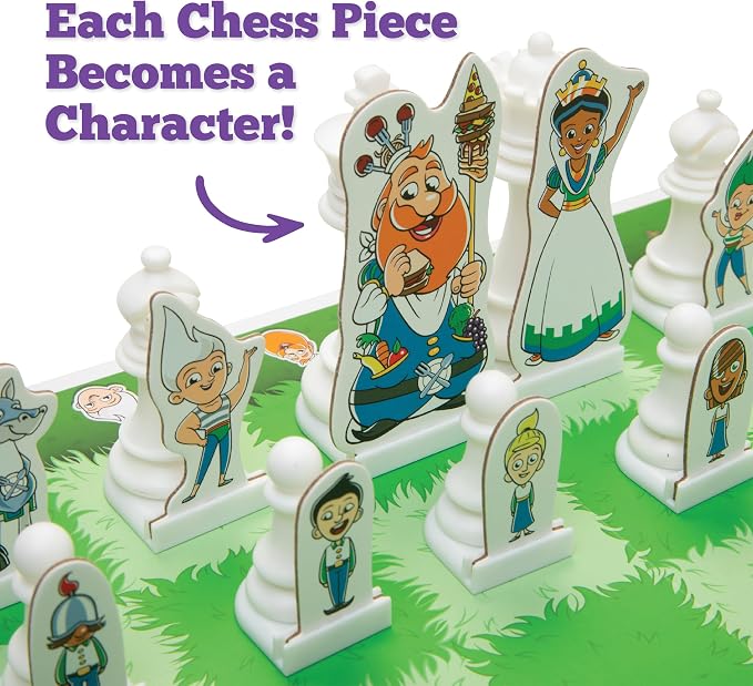 Story Time Chess Set for Kids Collectors Tin - Family Game Night, Strategic Game Play - Board Games for Family Night - Perfect for Beginners, Learn Chess with a Fun Story - Preschool Toys, Ages 3+