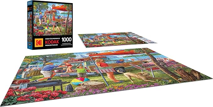 RoseArt - Kodak Premium - Family Beach Vacation - 1000 Piece Jigsaw Puzzle for Adults