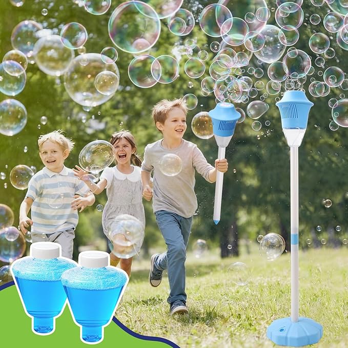 Bubble Stand Machine, Outdoor Tall Bubble Maker,47 Inches | Stand Up Automatic, For Kids, Outdoor Tall Bubble Maker, With Lights, Rechargeable